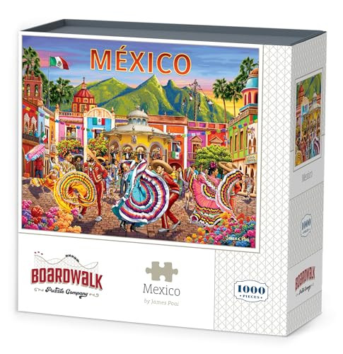 D·O·W·D·L·E Mexico by Boardwalk - 1000 Piece Jigsaw Puzzle for Adults, Made in USA