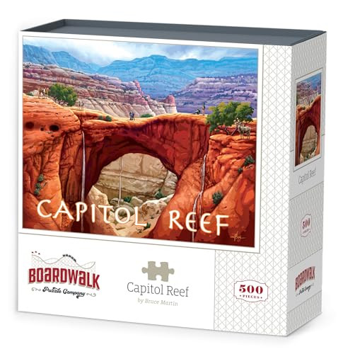 D·O·W·D·L·E Boardwalk Puzzles Capitol Reef National Park, 500 Piece Jigsaw Puzzle for Adults, Made in USA