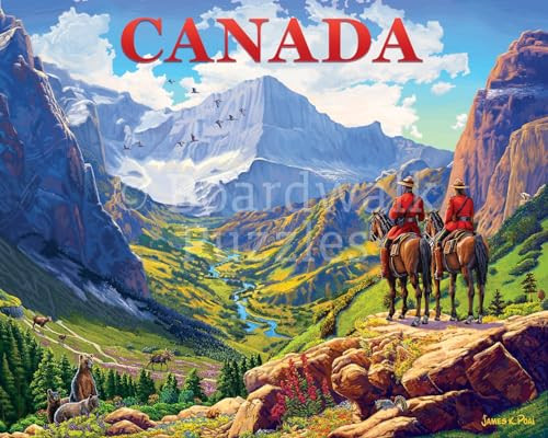 D·O·W·D·L·E Boardwalk Puzzles Canada, 1000 Piece Jigsaw Puzzle for Adults, Made in USA