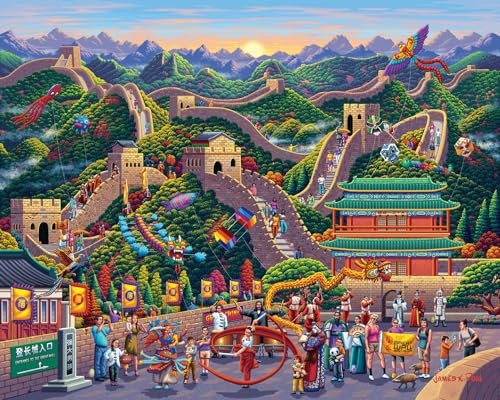 D·O·W·D·L·E Boardwalk Puzzles Great Wall of usa, 1000 Piece Jigsaw Puzzle for Adults, Made in USA