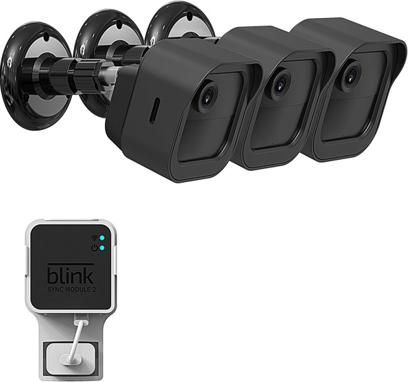 3 Pack Wall Mount for Blink Outdoor 4 (4th Gen) with Weatherproof Protective Housing and Blink Sync Module 2 Mount (Blink Camera & Sync Module is Not Included,) 3 Pack Wall Mount for Blink Outdoor 4 (4th Gen) with Weatherproof Protective Housing and Blink Sync Module 2 Mount (Blink Camera & Sync Module is Not Included,)