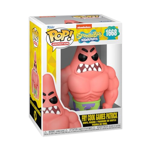 Funko Pop Animation: Spongebob Squarepants 25th Anniversary - Fry Cook Games Patrick Star - Collectable Vinyl Figure -  Idea - Official Merchandise - Toys for Kids & Adults