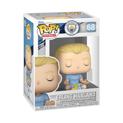 Funko Pop Football: Manchester City - Erling Haaland - Manchester City FC  - Collectable Vinyl Figure -  Idea - Official Merchandise - Toys for Kids & Adults - Sports Fans