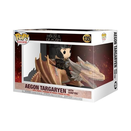 Funko Pop Rides: House of The Dragon - Aegon Targaryen and Sunfyre - Collectable Vinyl Figure -  Idea - Official Merchandise - Toys for Kids & Adults - Comedy Fans
