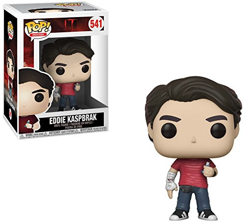 Funko POP Stephen King's It - Eddie Kaspbrak with Broken Arm Funko Vinyl Figure (Bundled with Compatible Box Protector Case), Multicolor, 3.75 inches