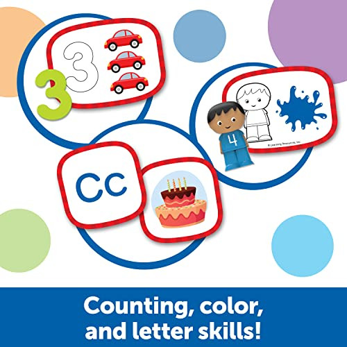 Learning Resources Skill Builders Toddler Skills - 41 Piece Set, Ages 2+, Homeschool Activities, Preschool Supplies, Teaching Cards, Back to School Materials