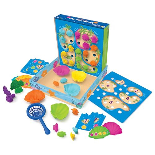 Learning Resources Under the Sea Sorting Set - 44 Pieces, Age 3+ Toddler Activities, Educational Toys Set, Color Teaching Toys