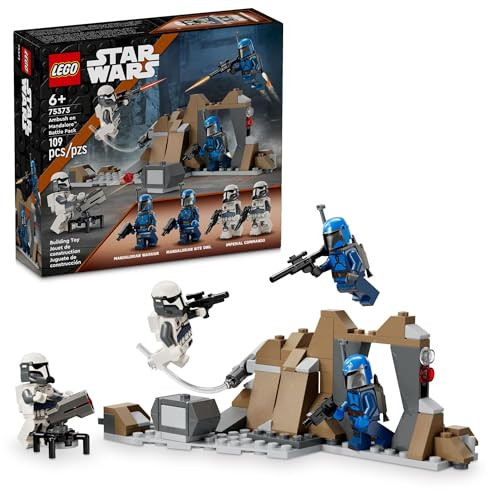 LEGO Star Wars: The Mandalorian Ambush on Mandalore Battle Pack, Building Toy with 4 Star Wars Minifigures, Collectible Brick Built Playset, Star Wars  Idea for Boys and Girls Ages 6 and Up, 75373