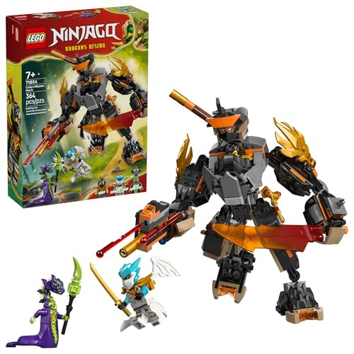 LEGO NINJAGO Cole™s Mission Mech & Dragon Zane Building Toy for Boys, Girls & Kids, Ages 7+ - Poseable Mech W/Cole, Acid Monster, & Zane Minifigures for Pretend Play -  Idea for Birthdays - 71854