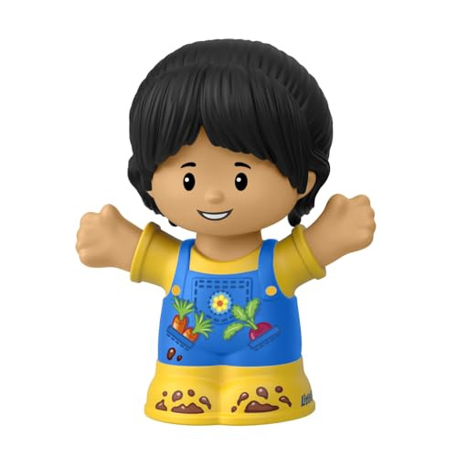 Little People Replacement Part for Fisher-Price Preschool Farm Playset HPX87 - Replacement Female Farmer Figure - Wearing Blue Overalls