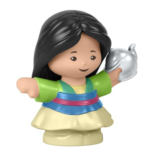 Little People Replacement Part for Fisher-Price Talking Castle Dollhouse Playset - Replacement Princess Mulan Figure Holding a teapot