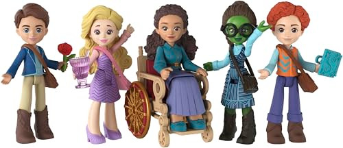 Mattel Universal Pictures™ Wicked Students of Shiz Multipack, 5 Small Dolls with Signature Looks and 9 Storytelling Accessories, Inspired by The Movie