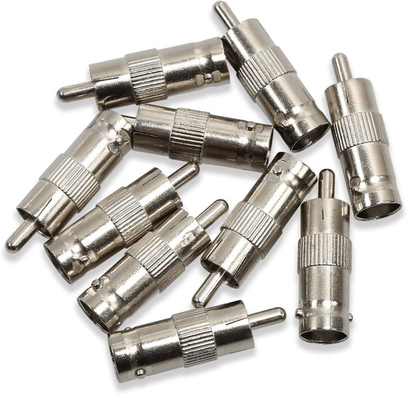 ELECTOP 10 Pack BNC Female Jack to RCA Male Plug Adapter Straight Connector for CCTV Security Camera ELECTOP 10 Pack BNC Female Jack to RCA Male Plug Adapter Straight Connector for CCTV Security Camera