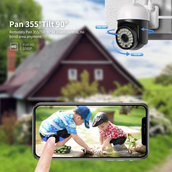 Security Camera Outdoor Wired 2 Pack,No Subscription 2.4G/5G WiFi 360° PTZ Surveillance Security Cameras Outdoor,Color Night Vision, Motion Detection & Auto Tracking, 2 Way Audio (2 Pack) Security Camera Outdoor Wired 2 Pack,No Subscription 2.4G/5G WiFi 360° PTZ Surveillance Security Cameras Outdoor,Color Night Vision, Motion Detection & Auto Tracking, 2 Way Audio (2 Pack)