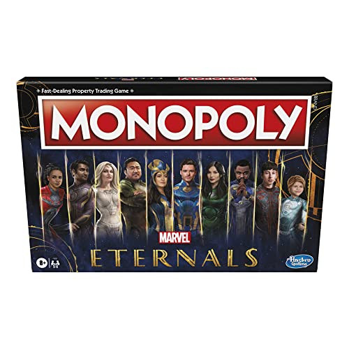 Monopoly: Marvel Studios' Eternals Edition Board Game for Marvel Fans, Kids Ages 8 and Up