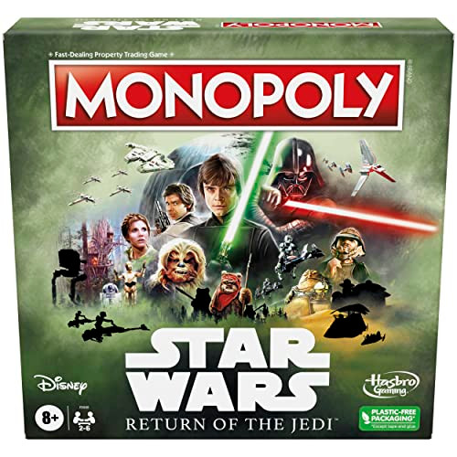 Monopoly Hasbro Gaming Monopoly: Star Wars of The Jedi Board Game for 2-6 Players, Inspired by of The Jedi Movie, Game for Families and Kids Ages 8+ ( Exclusive)