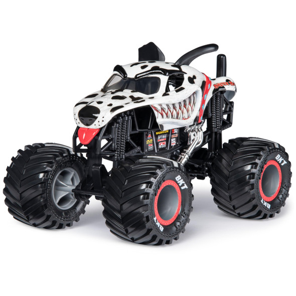 Monster Jam , Official Monster Mutt Dalmatian Monster Truck, Die-Cast Vehicle, 1:24 Scale