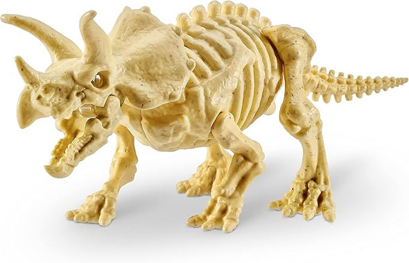 Robo Alive Dino Fossil Find - Triceratops by ZURU Excavate Dinosaur Fossils Digging Kit Collectible Toy with Slime, Multicolor