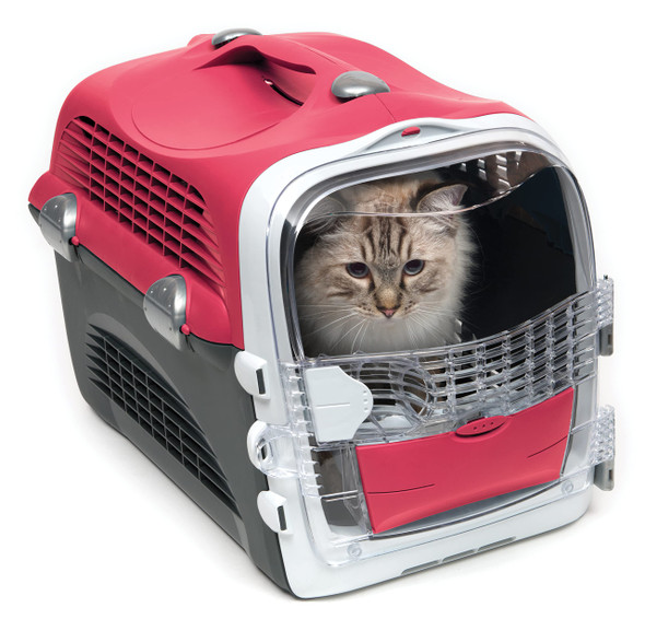 Catit Cabrio Cat Carrier Cherry Red