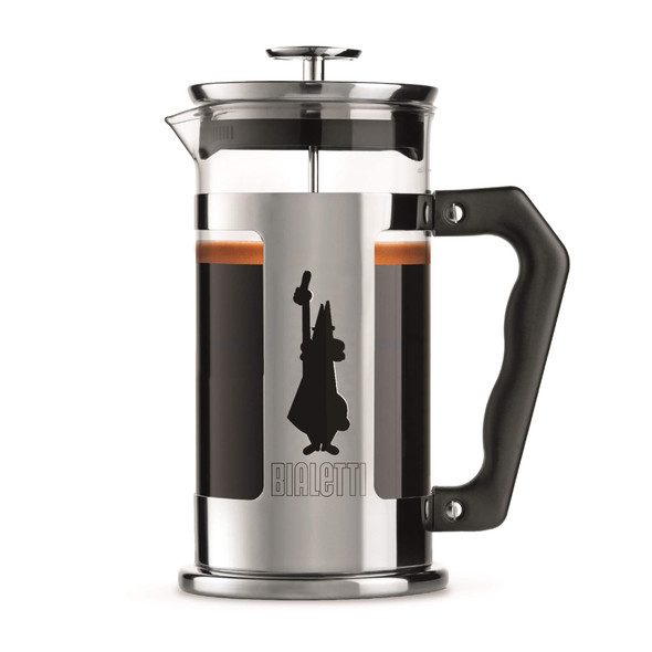 Bialetti 6860 Preziosa Stainless Steel 3-Cup French Press Coffee Maker Silver (06860)