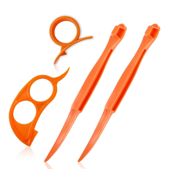 Ralleyfun Orange Peeler Tools Citrus Peel Cutter Easy Fruit Vegetable Slicer Cutter Lemon Peeler Opener Remover Fruit Tools Kitchen Utensils Gadgets Bladed Food Peeler Slicers Large