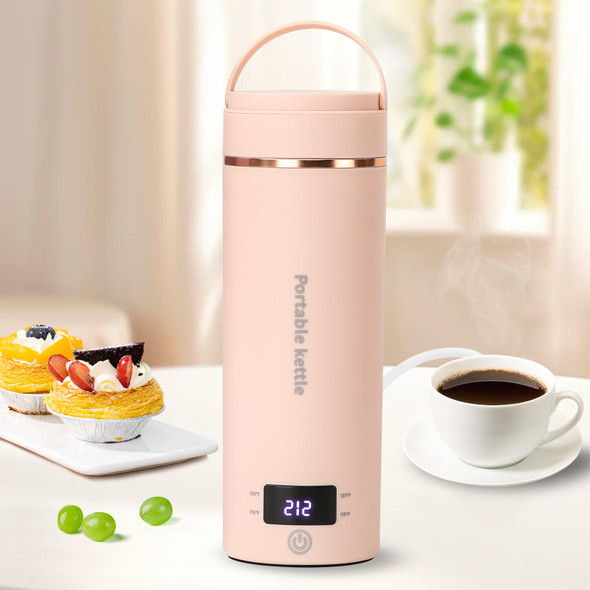 Touxila Travel Electric Kettle Portable Mini Kettlesmall Hot Water Boiler With 4 Temperature Settings304 Stainless Steelfast Boiling Water With Auto Shut-Off And Boil Dry Protection400Ml (Beige 400Ml)