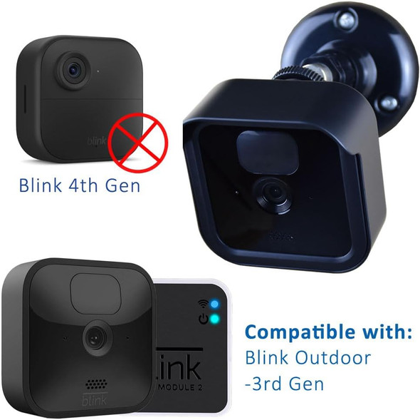 3Rd Gen Blink Outdoor Camera Mount Bracket With Outlet Wall Mount For Blink Sync Module 2 For Blink Outdoor Camera System (Blink Camera Not Include) 5Pack