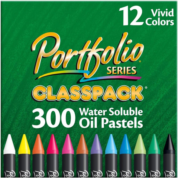 Crayola Portfolio Series Oil Pastels, Water Soluble, 24 Count, Colors May Vary