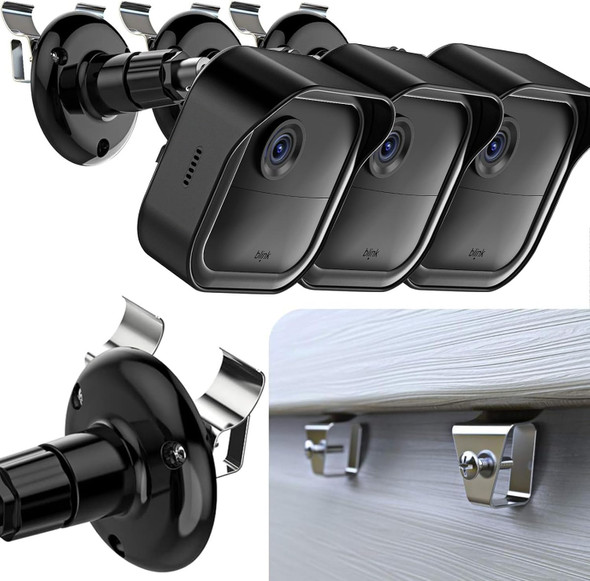 Blink Outdoor Vinyl Siding Mount with Waterproof Case, No-Hole Needed Mounting Bracket and Full Weather Proof Cover for All-New Blink Outdoor Security Camera System(3 Pack) Blink Outdoor Vinyl Siding Mount with Waterproof Case, No-Hole Needed Mounting Bracket and Full Weather Proof Cover for All-New Blink Outdoor Security Camera System(3 Pack)