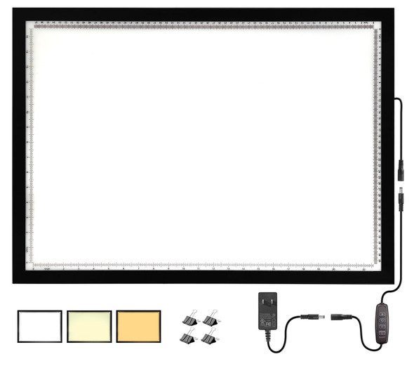 Welzk Light Board A3, 16.6×12.6Inchs Light Pad, Side Button Design, 9 Levels/Stepless Dimming, Light Box Widely For Tracing, Weeding Vinyl, Diamond Painting Etc.