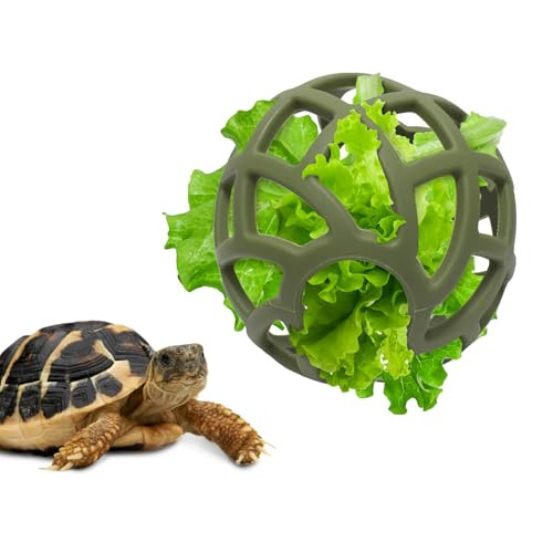 Buybylov Tortoise Treat Ball Toys Tortoise Habitat Accessories Turtle Feeder Ball Toys For Aquatic Turtle Tank Accessories