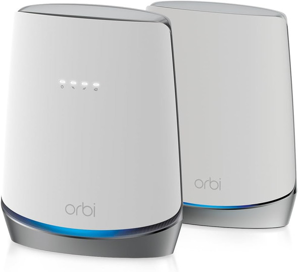 NETGEAR Orbi WiFi 6 Cable Modem Router + Satellite Extender, AX4200, Covers 5000 sq. ft., 40+ Devices NETGEAR Orbi WiFi 6 Cable Modem Router + Satellite Extender, AX4200, Covers 5000 sq. ft., 40+ Devices