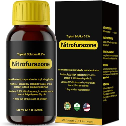 Natenatenight Treatment For Horses Nitrofurazone Natural Equine Wound Care100Ml