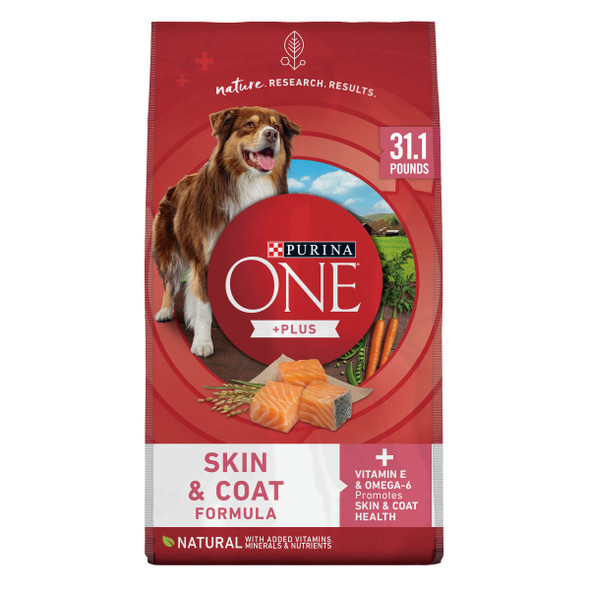 Purina One Natural Sensitive Stomach Dry Dog Food +Plus Skin & Coat Formula - 16.5 Lb. Bag