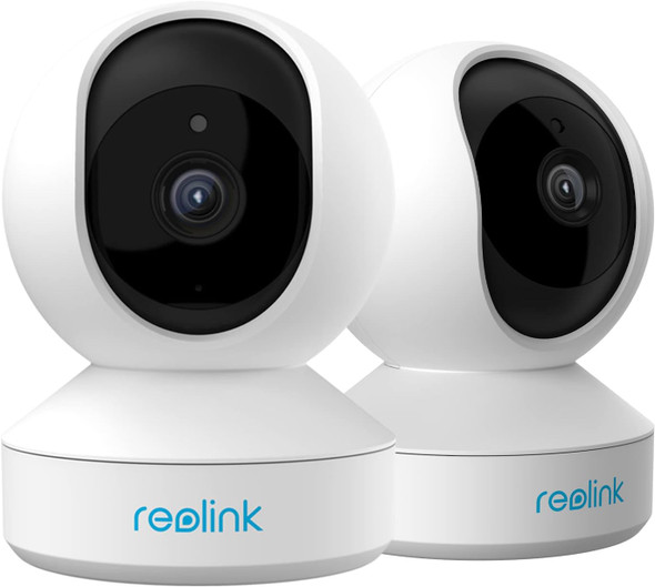 REOLINK 4MP Indoor Security Camera, 2.4/5 GHz WiFi, 360 Degree Pet Camera with Auto Tracking, Person/Pet Detection, Local Storage, 2 Way Audio, Ideal for Baby/Dog Monitor, Plug-in, E1 Pro (2 Pack) REOLINK 4MP Indoor Security Camera, 2.4/5 GHz WiFi, 360 Degree Pet Camera with Auto Tracking, Person/Pet Detection, Local Storage, 2 Way Audio, Ideal for Baby/Dog Monitor, Plug-in, E1 Pro (2 Pack)