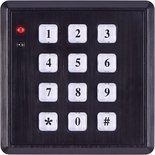 SABRE Fake Security Keypad, Green Light Up Keypad, Low Light Sensor Turns On Keypad Light At Night, Continuous Flashing Red LED Light, Weatherproof, Realistic Design, Black SABRE Fake Security Keypad, Green Light Up Keypad, Low Light Sensor Turns On Keypad Light At Night, Continuous Flashing Red LED Light, Weatherproof, Realistic Design, Black
