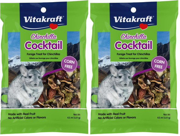 Vitakraft Cocktail Mixed Fruit Chinchilla Treat 4.5 Oz