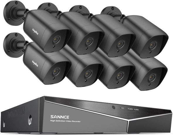 SANNCE 1080P Security Camera System 8CH H.264+ 1080N Home Surveillance DVR and (8)×1080P Weatherproof Outdoor CCTV Camera with 100ft Night Vision, Easy Remote Access, Smart Playback, NO Hard Drive SANNCE 1080P Security Camera System 8CH H.264+ 1080N Home Surveillance DVR and (8)×1080P Weatherproof Outdoor CCTV Camera with 100ft Night Vision, Easy Remote Access, Smart Playback, NO Hard Drive