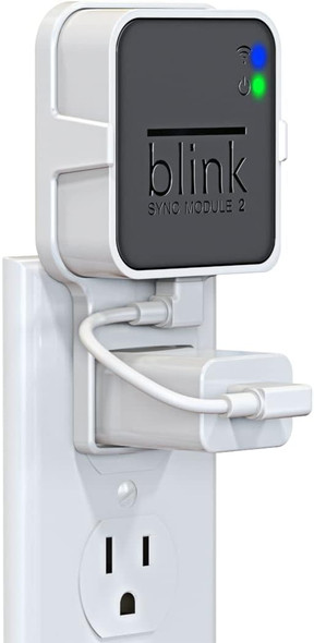 Outlet Wall Mount for Blink Sync Module 2, Mount Bracket Holder for Blink Outdoor Camera Home Security Camera with Easy Mount Short Cable and No Messy Wires or Screws Outlet Wall Mount for Blink Sync Module 2, Mount Bracket Holder for Blink Outdoor Camera Home Security Camera with Easy Mount Short Cable and No Messy Wires or Screws