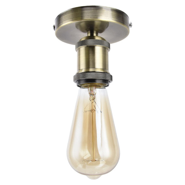 Tissting E26/E27 Screw Head Light Socket 100- Ceiling Light Wall Lamp Bulb Holder Socket For HallwayKitchenBasementGarageBarRestaurant Black Vintage 240V