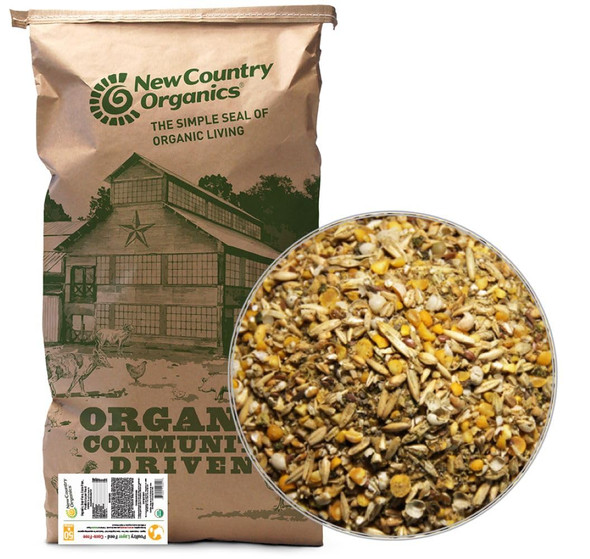 Country Organics Corn- Classic Layer Chicken Feed For Laying Hens Corn- And Soy- 17% Protein Organic And Non-Gmo Chicken Food 25Lbs Bag