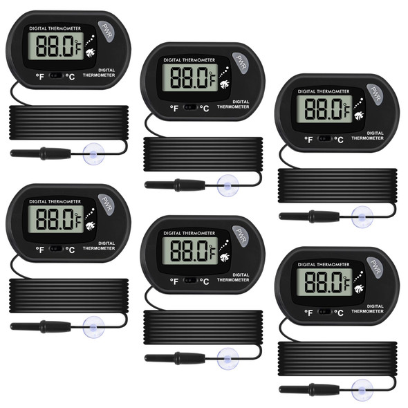 Aceirmc Aquarium Thermometer Fish Tank Thermometer Water Thermometer With 3.3Ft Cord Fahrenheit/Celsius( / ) For Vehicle Reptile Terrarium Fish Tank Refrigerator (3Pcs)