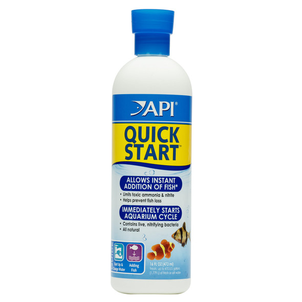 Api Aquarium Starter Bundle Pack: One (1) Api Quick Start 16 Oz. One (1) Api Stress Coat 16 Oz. One (1) Api Aquarium Salt 16 Oz.