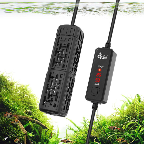 Aqqa Fish Tank HeaterAquarium Heater 50W 150W 250W 400W 500W 800W For 3-220 GalSet Temperature 59 -93 Temperature AccuracyOut Of Water Or High Temperature Automatic Power Off (150W To 15-30 Gal)