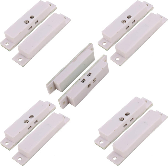 UHPPOTE Normal Closed Wired Screw-Terminal Surface-Mount Magnetic Contact for Window Door Security (Pack of 5) UHPPOTE Normal Closed Wired Screw-Terminal Surface-Mount Magnetic Contact for Window Door Security (Pack of 5)