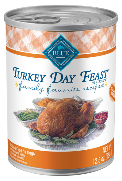 Blue Buffalo Family Favorites Adult Wet Dog Food Made With Natural Ingredients Sunday Chicken Dinner 12.5-Oz Can (Pack Of 12)