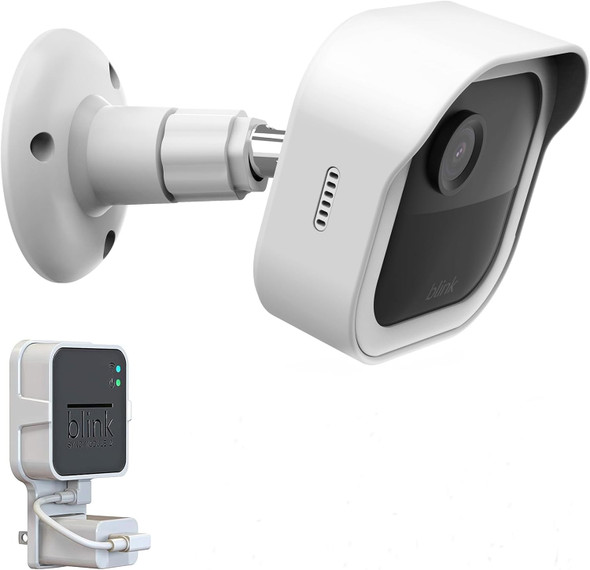 Blink Outdoor 4 (4th Gen) Wall Mount, Weatherproof Protective Cover and 360 Degree Adjustable Mount with Blink Sync Module 2 Outlet Mount for Blink Outdoor Indoor Security Camera (White, 1 Pack) Blink Outdoor 4 (4th Gen) Wall Mount, Weatherproof Protective Cover and 360 Degree Adjustable Mount with Blink Sync Module 2 Outlet Mount for Blink Outdoor Indoor Security Camera (White, 1 Pack)