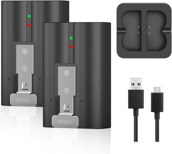 2-Pack 6040mAh Replacement Battery with Charger Station for Ring-Doorbell Camera 2/3/4, Spotlight Camera and Stick Up Cam, Rechargeable Upgraded Lithium Li-ion Batteries 3.65V Camera Indoor 2-Pack 6040mAh Replacement Battery with Charger Station for Ring-Doorbell Camera 2/3/4, Spotlight Camera and Stick Up Cam, Rechargeable Upgraded Lithium Li-ion Batteries 3.65V Camera Indoor