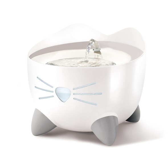 Catit Pixi Drinking Fountain Cat Water Fountain With Triple Filter And Ergonomic Drinking Options Stainless Steel