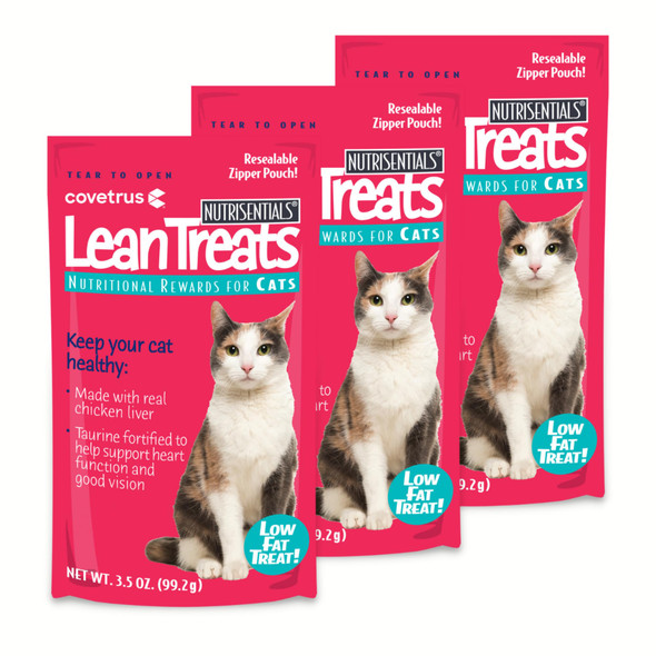 Covetrus Nutrisential Lean Treats For Cats Low Fat Chicken Flavor Small Medium Large 1 Pack 3.5Oz